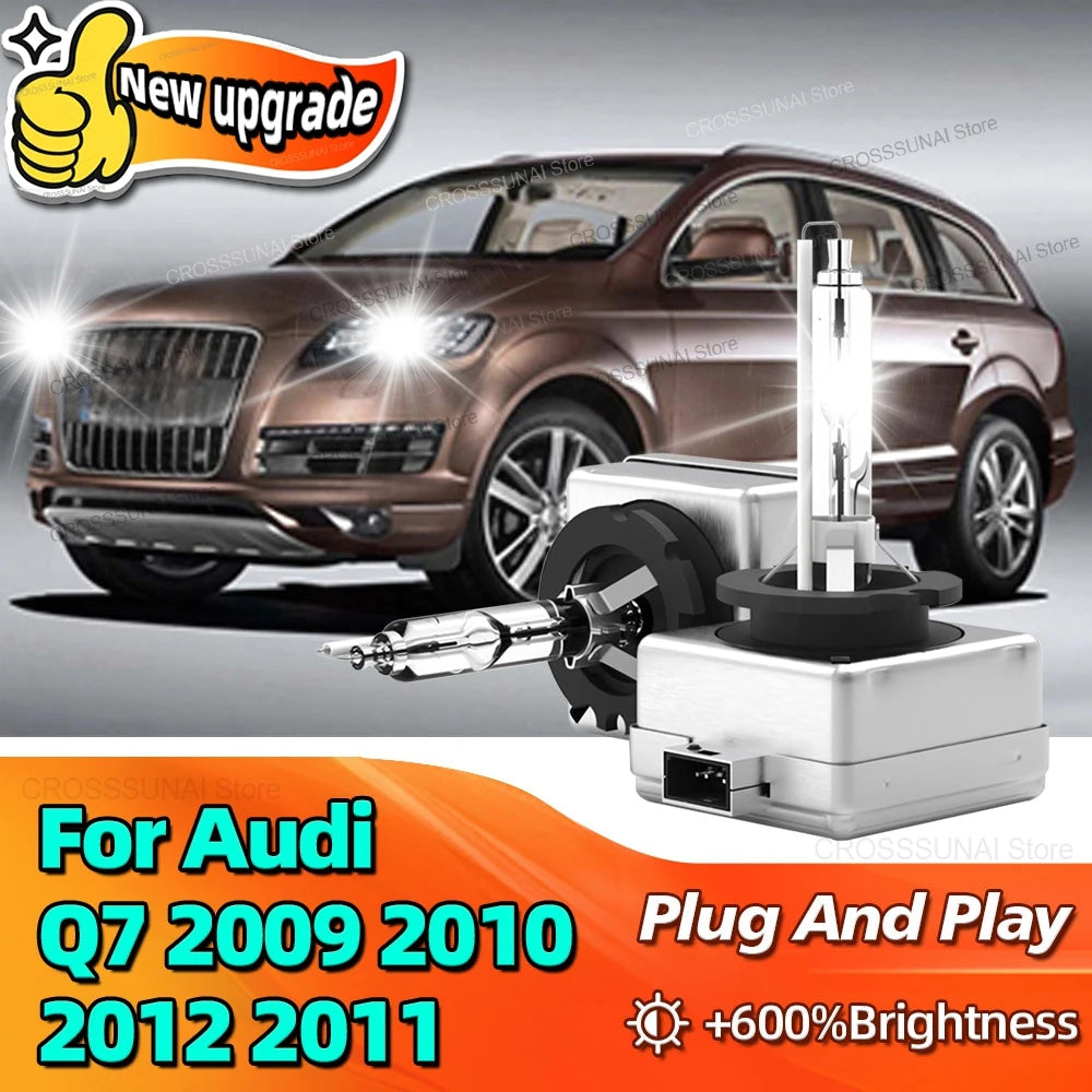 D3S Xenon HID Headlight Car Bulbs 6000K Headlamp Replacement 600% Lighting For Audi Q7 200