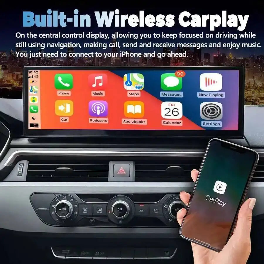 Multimedia Player Stereo Navigation 14.9" For Audi A4 A5 A4L S5 B9 RS4 RS5 2017 2018 2019  | AUTOKITSHOP
