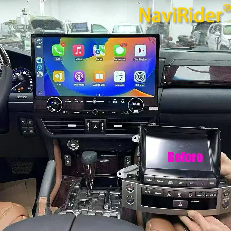 19.8" Touch Screen For Lexus Lx570 Android 13 Car Radio Carplay GPS Video Player Multimedi | AUTOKITSHOP