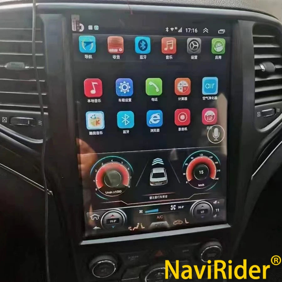 12.8inch For Jeep Grand Cherokee 2013 - 2018 Android Screen Car Radio Multimedia Video Pla