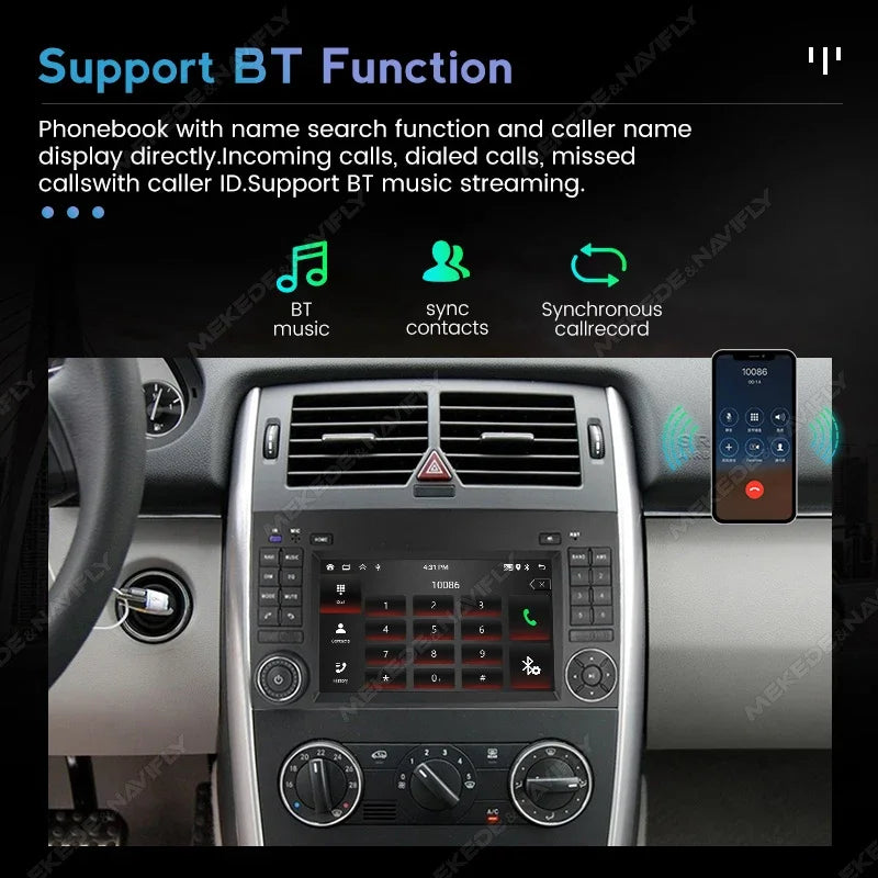 2Din Android 15 Car Radio Stereo for Mercedes Sprinter Benz B200 Vito W639 Viano B Class W | AUTOKITSHOP