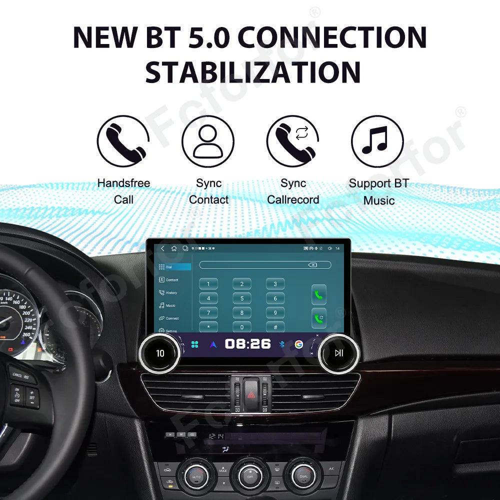 Upgraded Luxury 11.5 Inch Android 15 Wireless CarPlay Android Auto Bluetooth GPS Multimedi