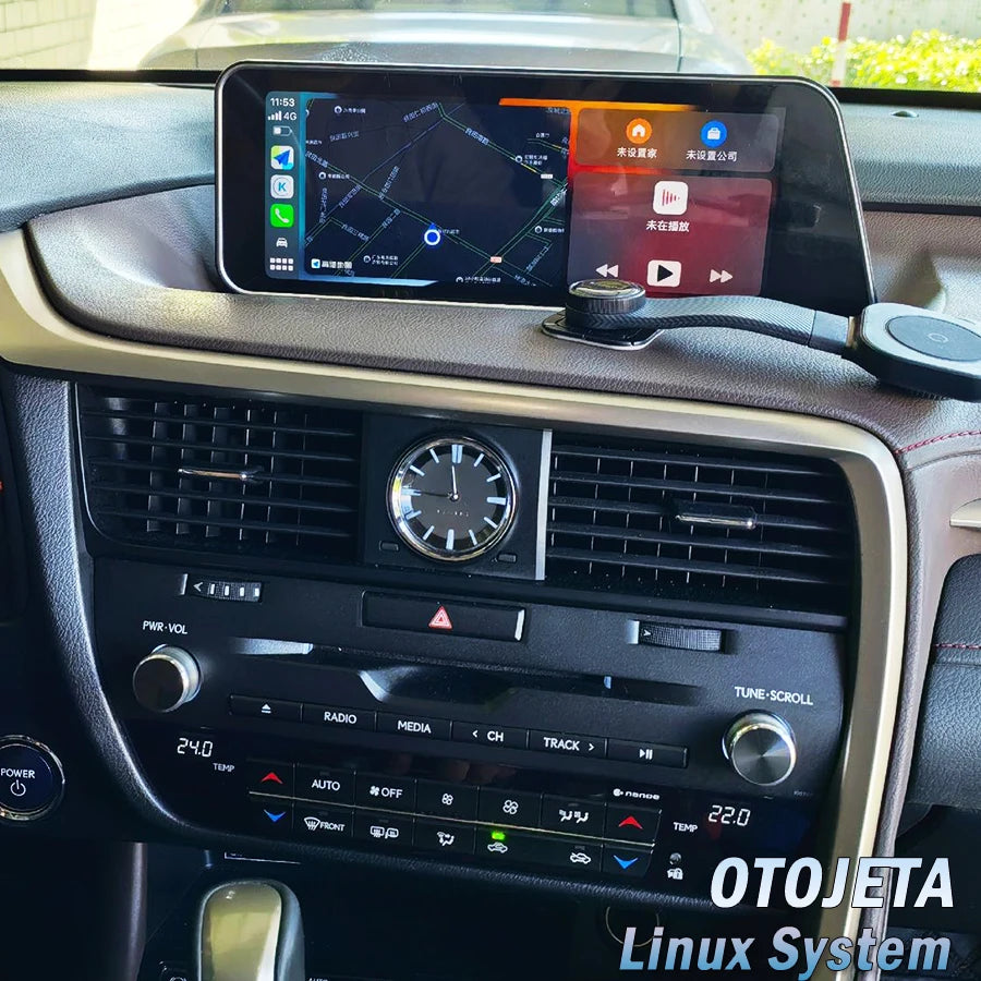 12.3inch Linux Car Radio Touch Screen Wireless CarPlay For Lexus RX RX270 RX300 RX350 2016
