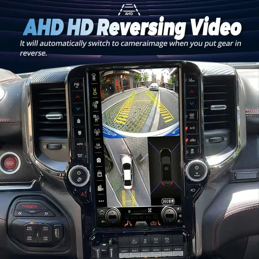 13.6" Vertical Screen For Dodge Ram 2019-2021 Android Radio 2din GPS Carplay Car Multimedi | AUTOKITSHOP
