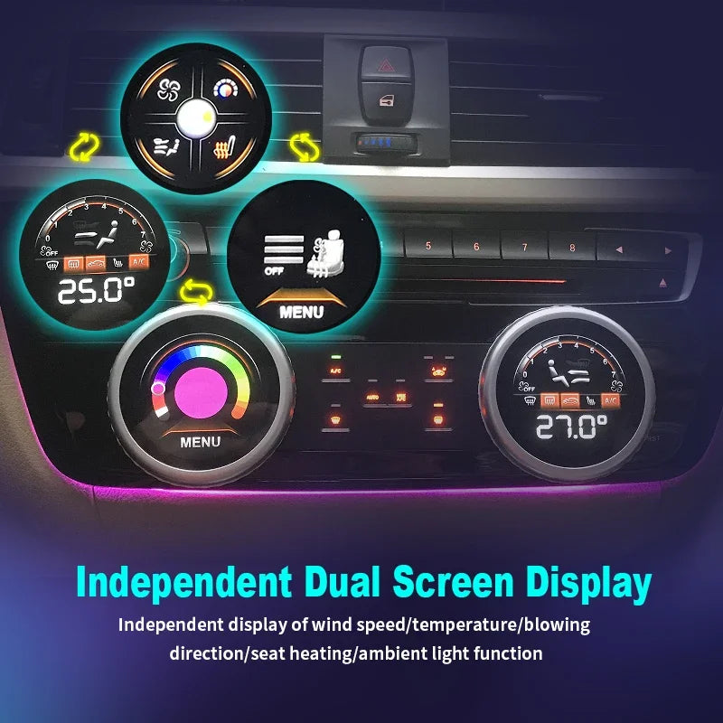 Car AC Panel for BMW 3 Series F30 F31 F34 F35 2013-2019 Air Conditioning Control Touch LCD