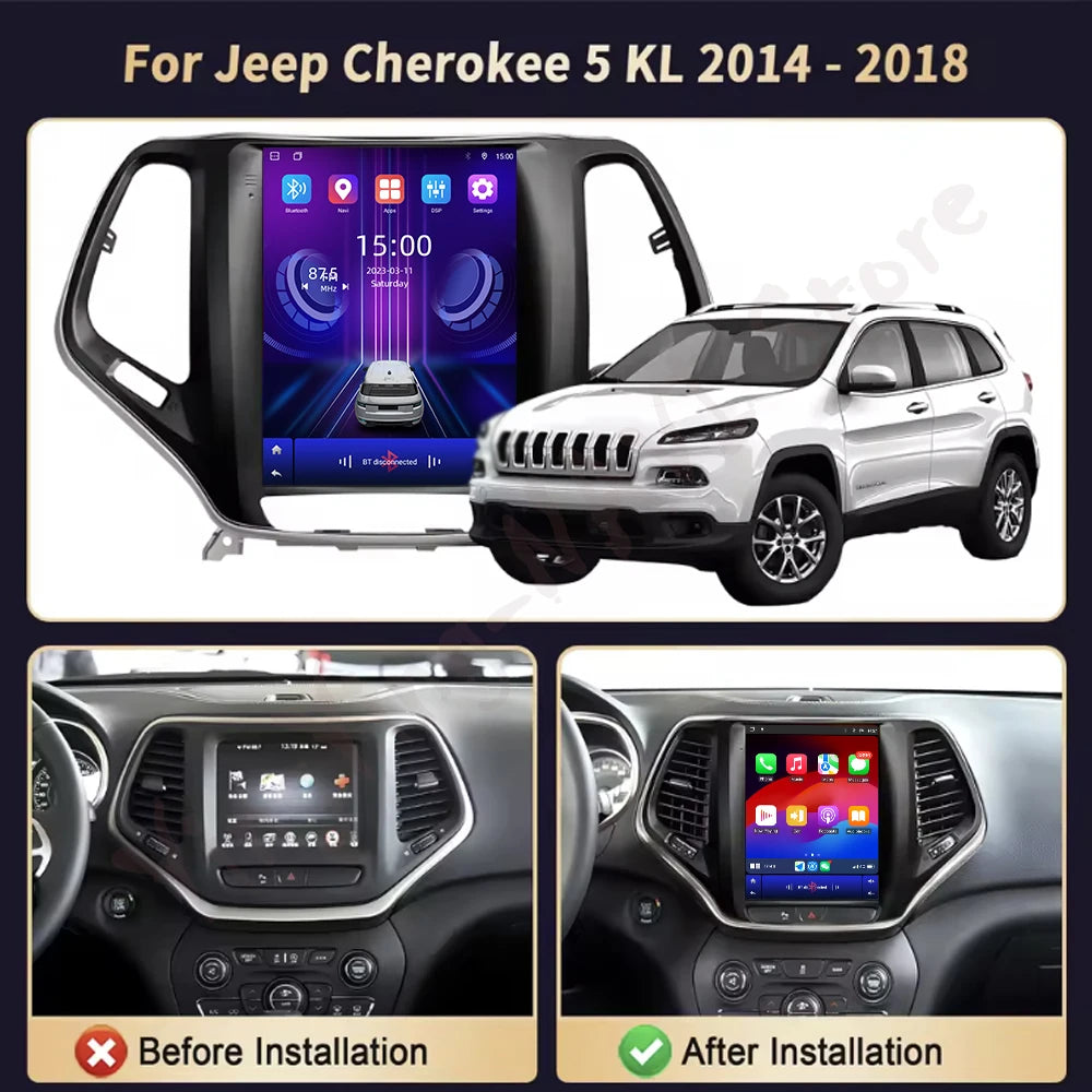 9.7“ Car Radio Multimedia Video Player For Jeep Grand Cherokee 2016-2018 Android Auto GPS