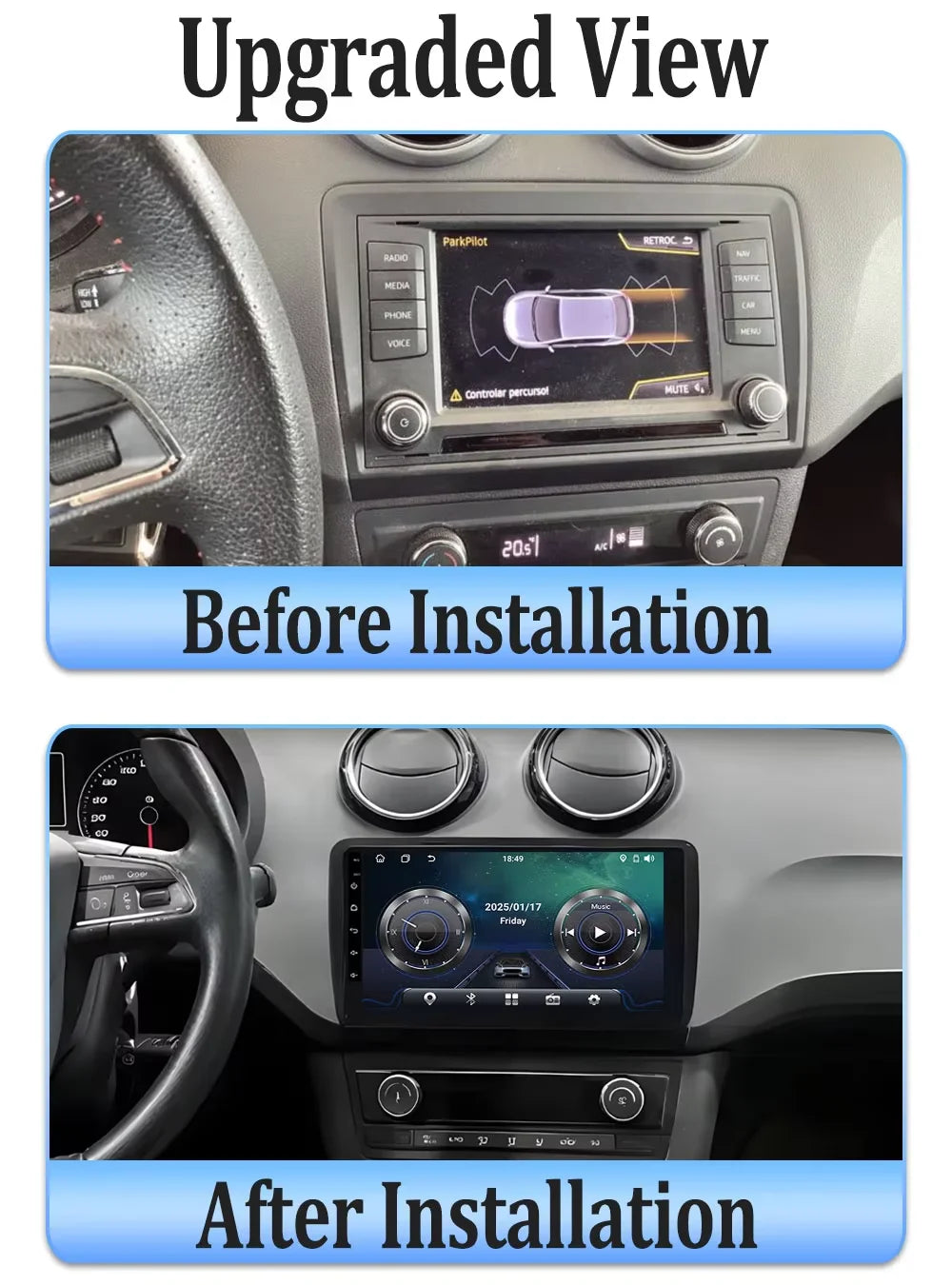 Android 16 Car Radio For SEAT Ibiza 2016 - 2017 Carplay Multimedia Video Auto 4G WIFI GPS