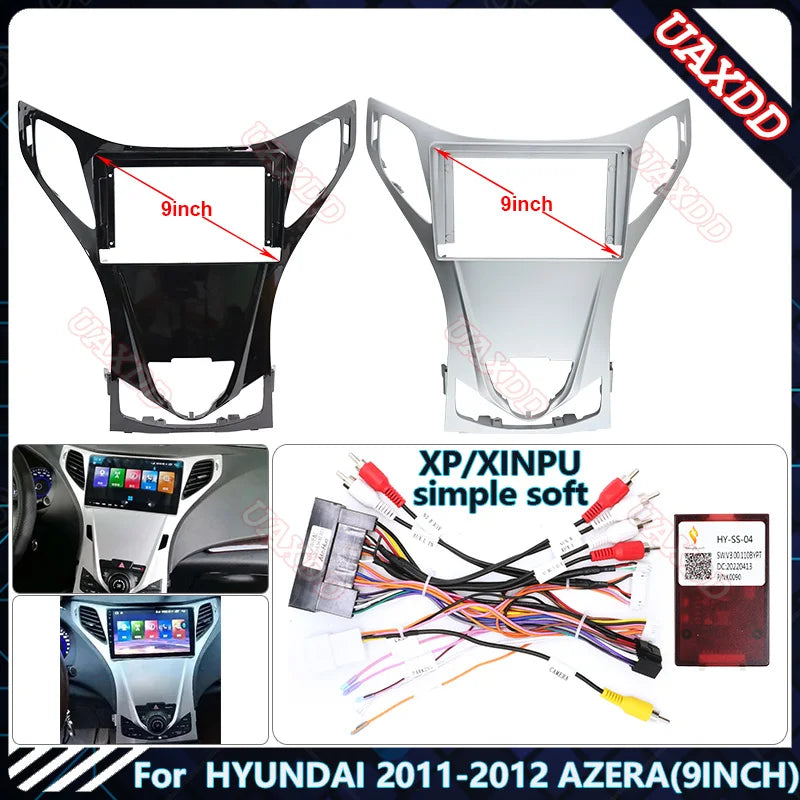 For HYUNDAI 2011-2012 AZERA 9 INCH UV Car Radio Android Stereo Audio Screen Multimedia Vid