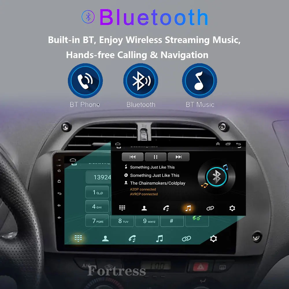 For Toyota RAV4 2 CA20 CA20W XA20 2000 - 2003 Android 16 12+256GB CarPlay Auto Car Radio M
