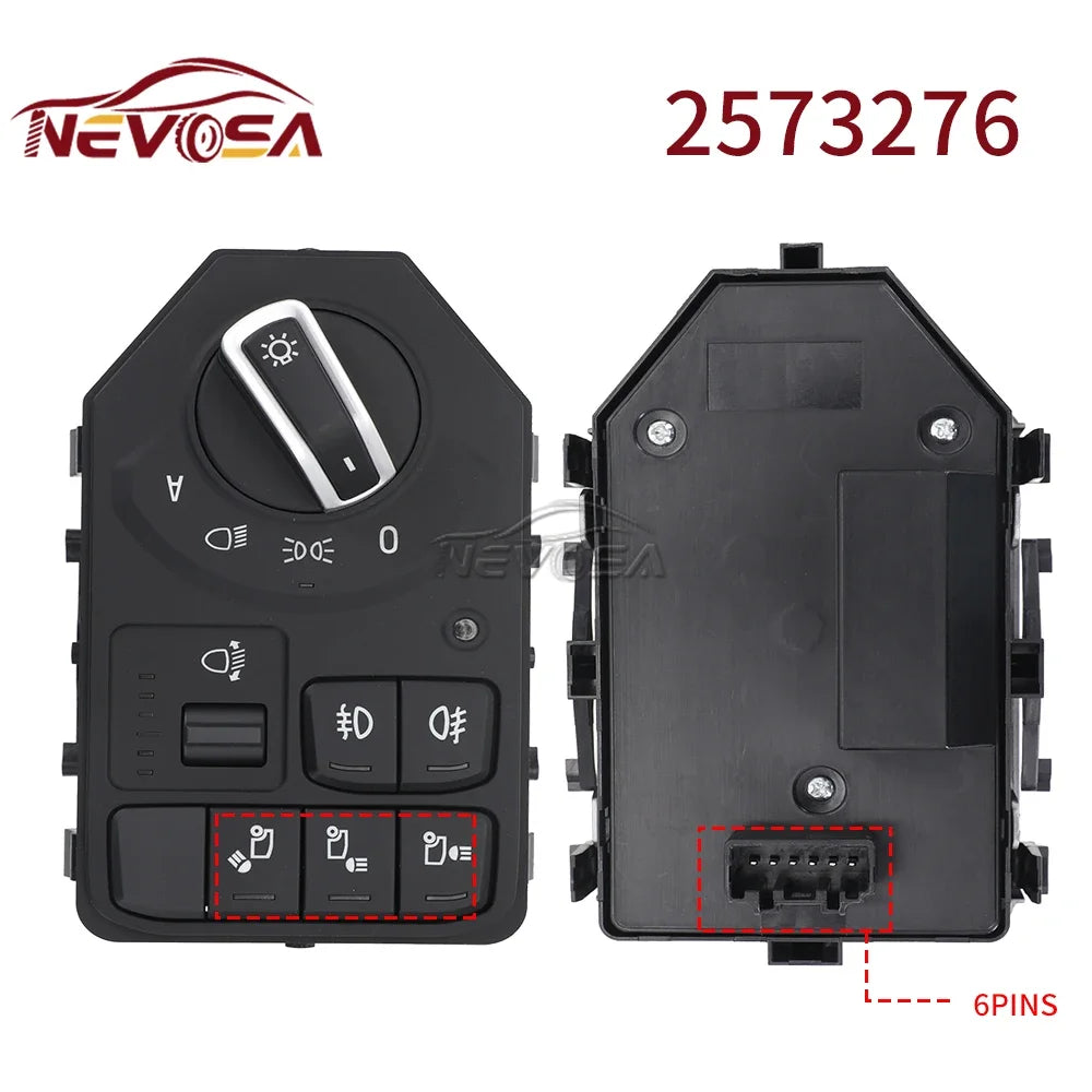 For SCANIA Truck P410 Euro 6 24V 6 Pins Headlight Switch Dimmer Switch Knob Control Switch Headl - Automotive LED Light