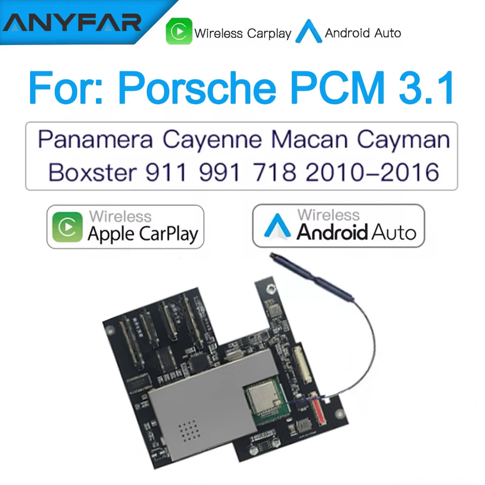 ANYFAR Wireless Carplay Module Android Auto Adapter For PCM3.1 PCM 4.0 Porsche Panamera Ca