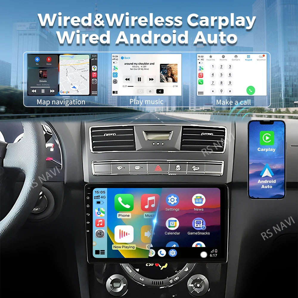 Android 16 For SsangYong Rexton Y290 III 3 2012 - 2017 2K QLED Android Car Radio Multimedi