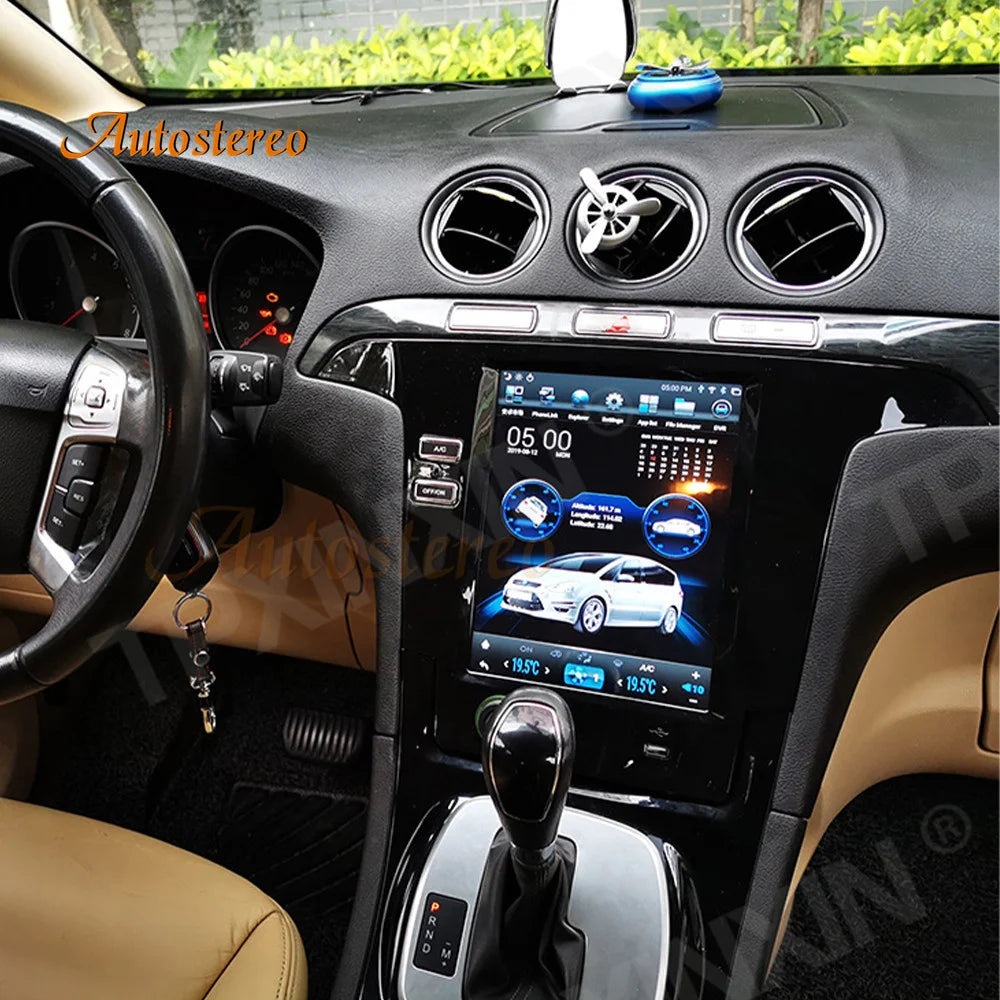 Qualcomm Snapdragon Android Carplay For Ford Galaxy S Max 2007-2015 Tesla Style Car Multim