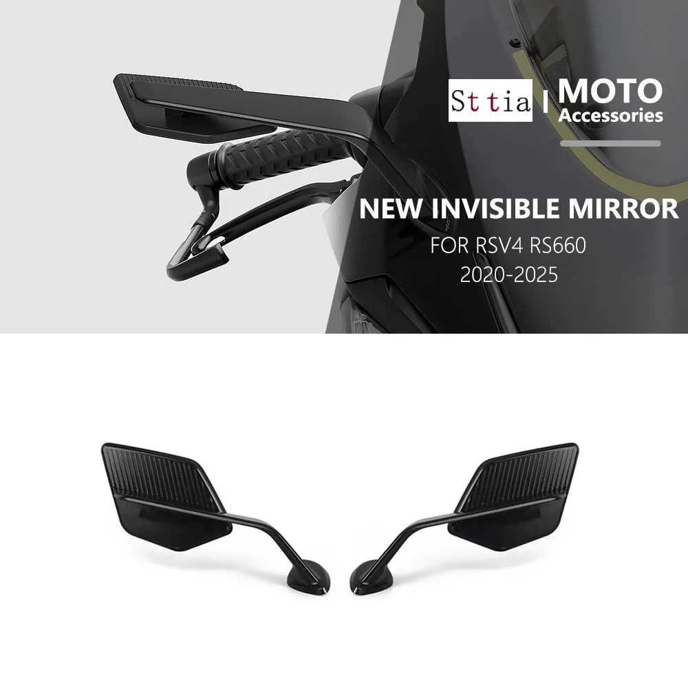 Rearview Mirror For Aprilia RS 660 RSV4 1100 RS660 2020-2025 Stealth Sport Wingl for RSV4 2020-2025 - Automotive LED Lig