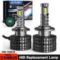 BEVINSEE D2S LED Bulb D1S D3S D2R D1R D3R CANBUS LED Headlights HID Replace 70W For Audi B