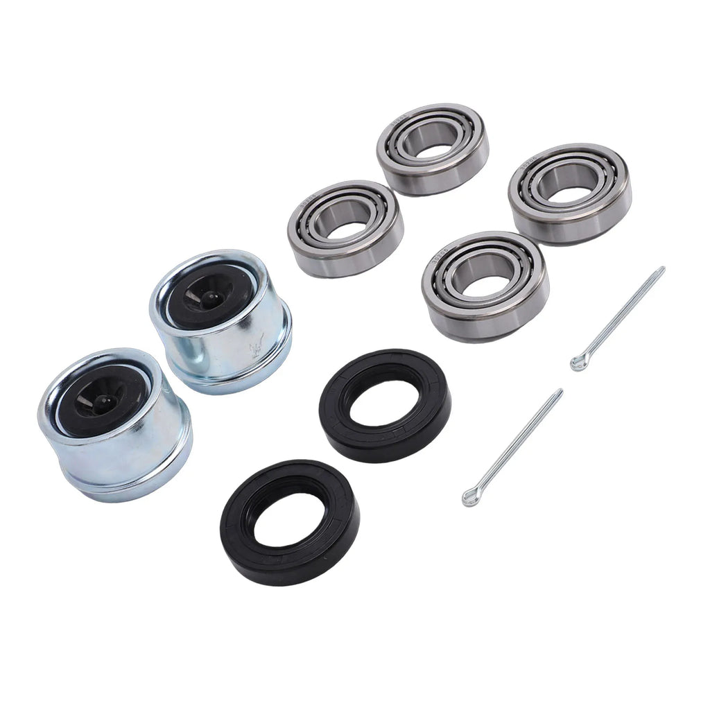 Trailer Wheel Hub Bearings Kit 30205 Bearings TC Seals Dust Covers and Split Pins Kit for Light  - Automotive LED Light