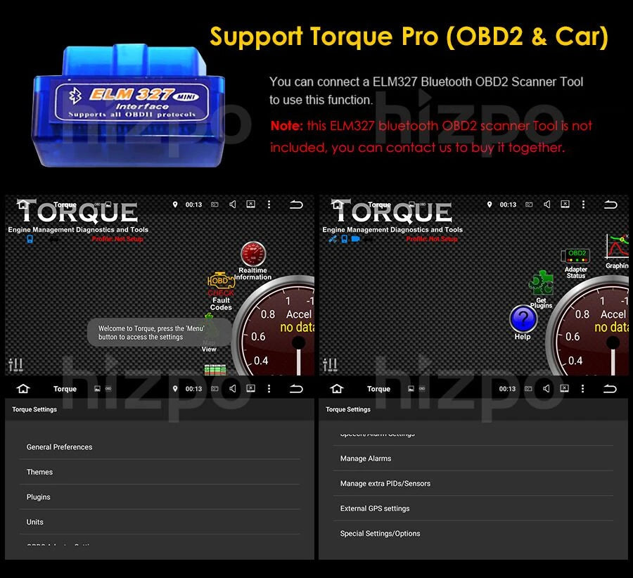 OBD2 only fits for our store stereo OSSURET brand Navi stereoOBD2 Hot selling Car monitor