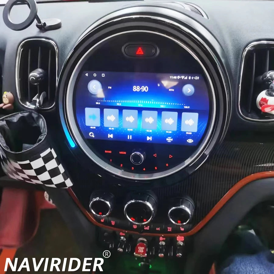 Wireless Carplay Android 15 AHD Screen For Mini Cooper Countryman F60 2017-2025 Car Radio