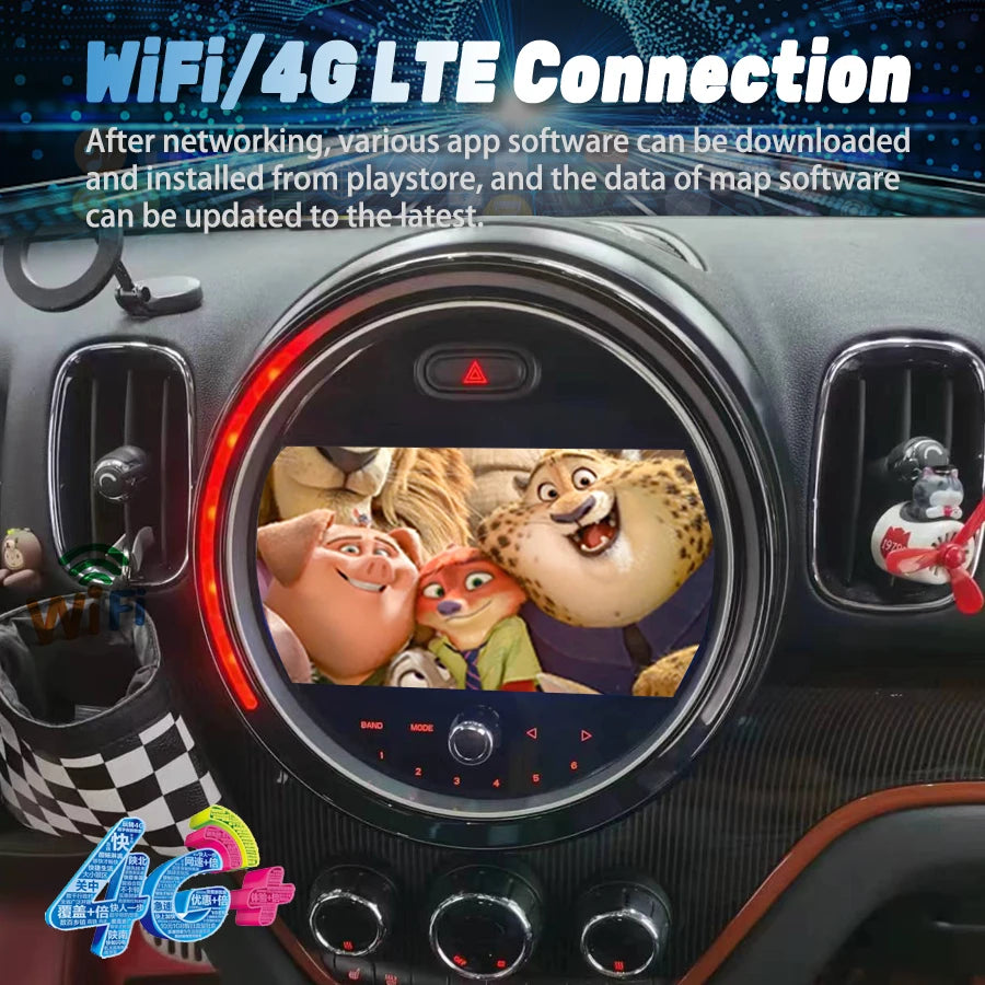 Android Screen For BMW Mini Cooper Countryman F60 2017 2018 2019 Car Radio Multimedia Vide