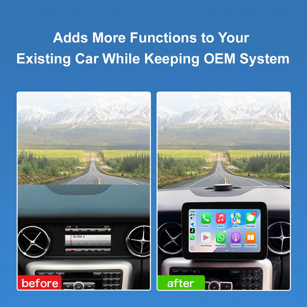 8.4inch Car Multimedia Screen Wireless Android Auto CarPlay Display For Mercedes-Benz SLK  | AUTOKITSHOP
