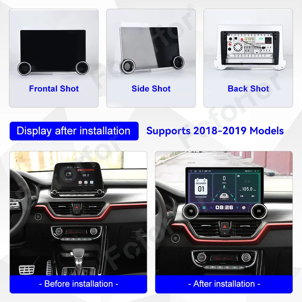 Luxury Premium 11.5 Inch Android 15 HD Touch Screen Wireless CarPlay Android Auto GPS Head