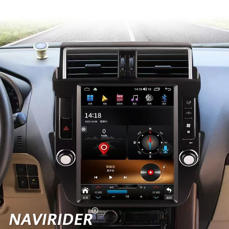 12.1'' Carplay Stereo For Toyota Land Cruiser Prado LC150 2014-2017 Navi Car Multimedia Vi