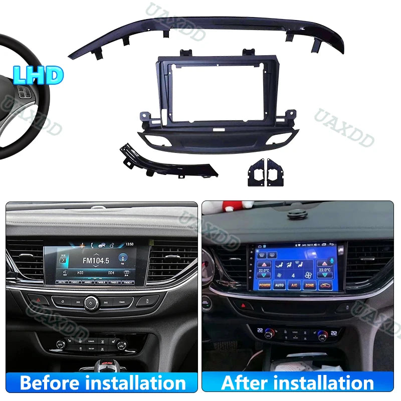 For 2019-2024 BUICK Regal 9INCH 2 Din Car radio Android frame Kit fascia cable video harne