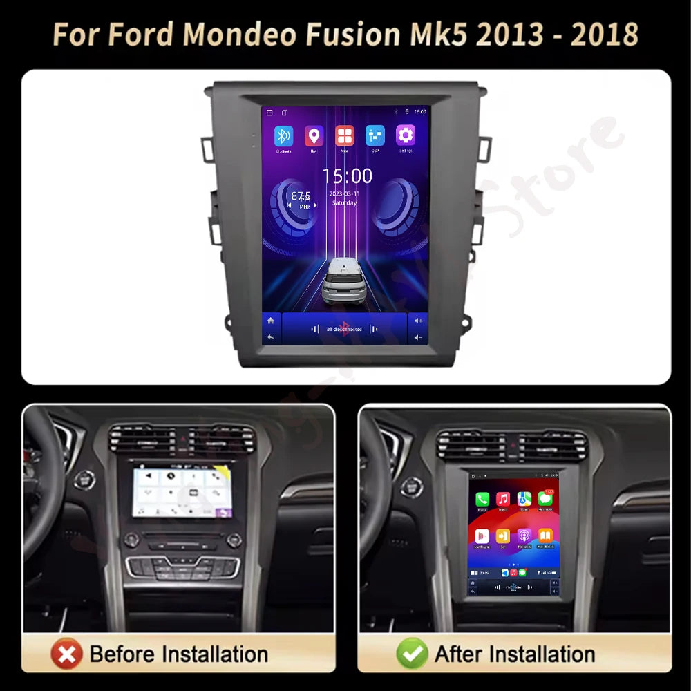 for Ford Mondeo Fusion MK5 2013-2018 Car Radio Multimedia Player Android 16 Bluetooh 4G DS