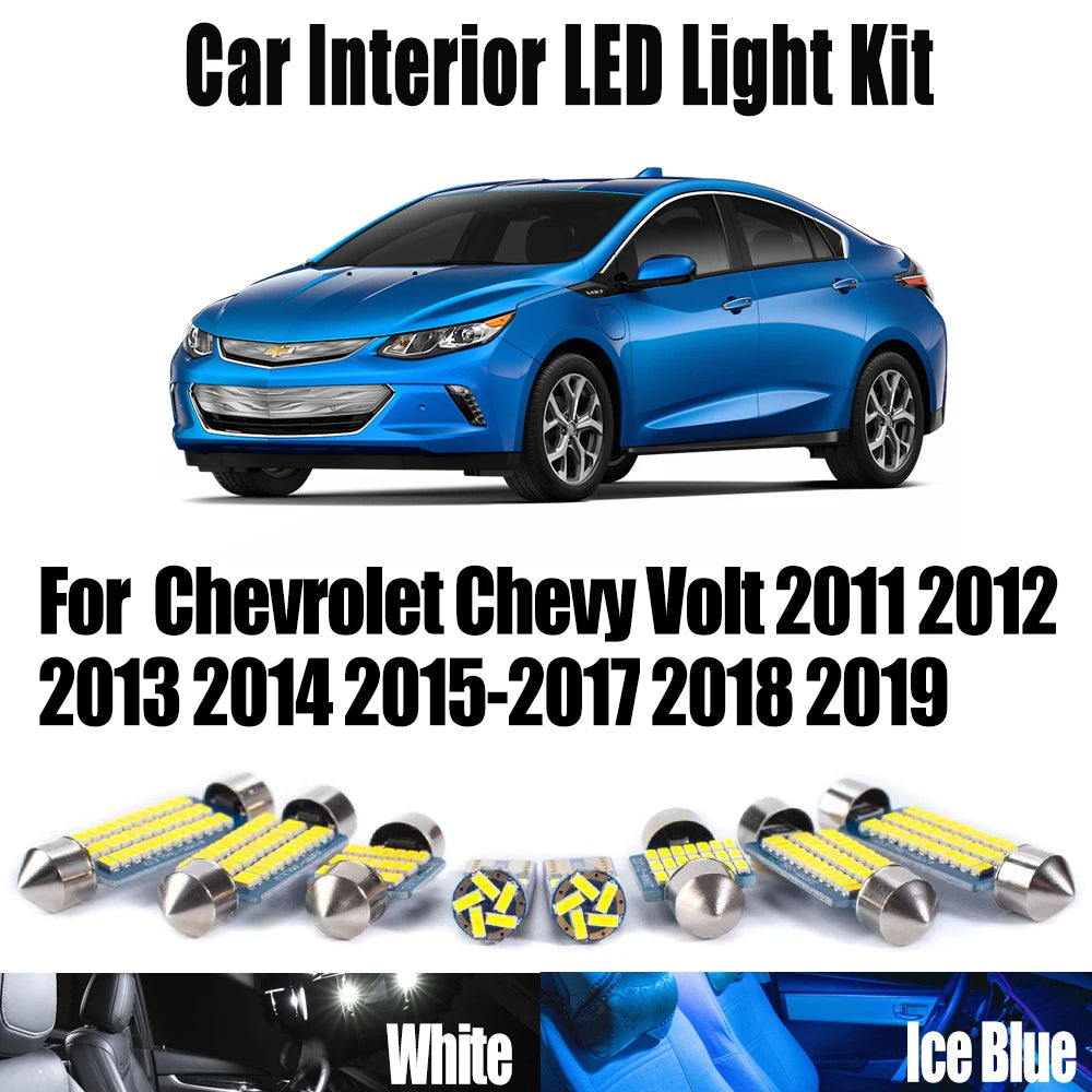 LED Interior Light Kit for Chevrolet Chevy Volt 2015-2017 - Canbus Dome Map Door Trunk Bulbs | AUTOKITSHOP