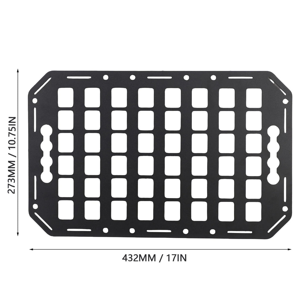 1Pc 3 Sizes Truck Bed Molle Panel Aluminium Alloy Multifunctional L Track Storage Organizer for  - Automotive LED Light