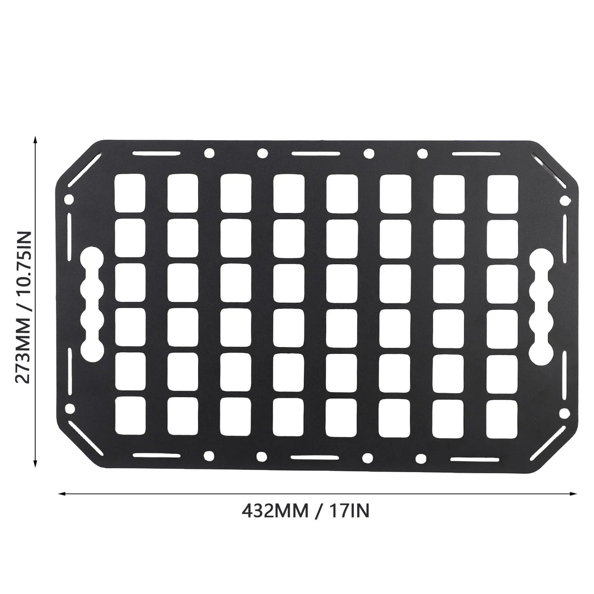 1Pc 3 Sizes Truck Bed Molle Panel Aluminium Alloy Multifunctional L Track Storage Organizer for  - Automotive LED Light