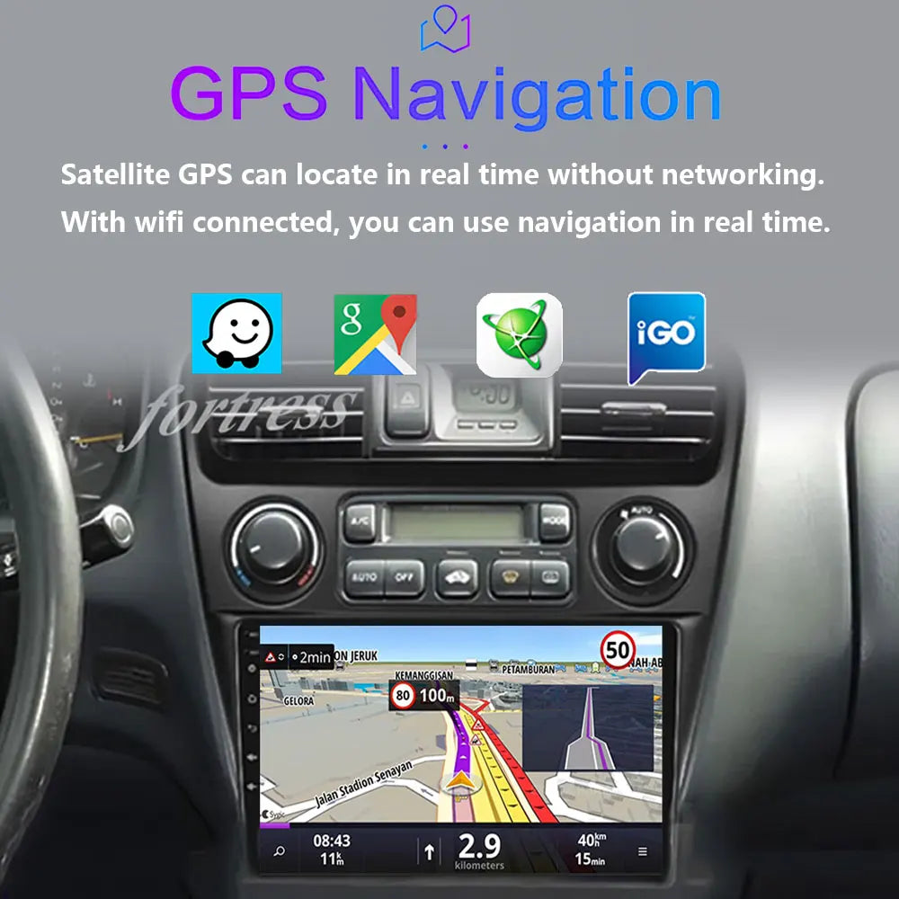 Android 16 Carplay Auto WIFI+4G Car Radio Multimedia Player For Honda Accord 6 1998 - 2003