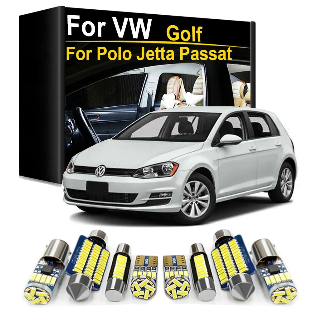 LED Interior Light Kit for VW Volkswagen Golf Jetta 3 4 5 6 7 MK3 MK4 MK5 MK6 MK7 Passat B4 B5 B6 B7 CC Polo 6R 6C 9N...