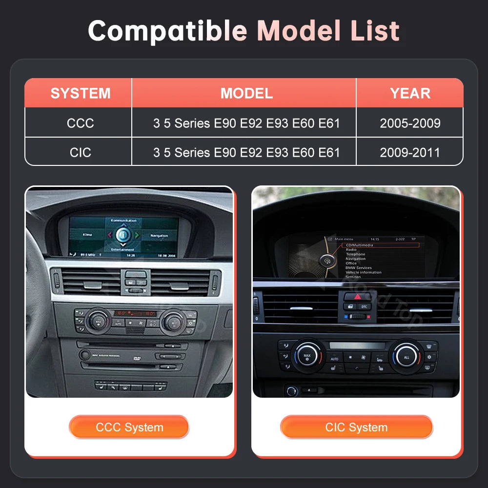 12.3'' Ultra-thin Screen Wireless CarPlay Android Auto Car Multimedia Display for BMW 3 Se | AUTOKITSHOP