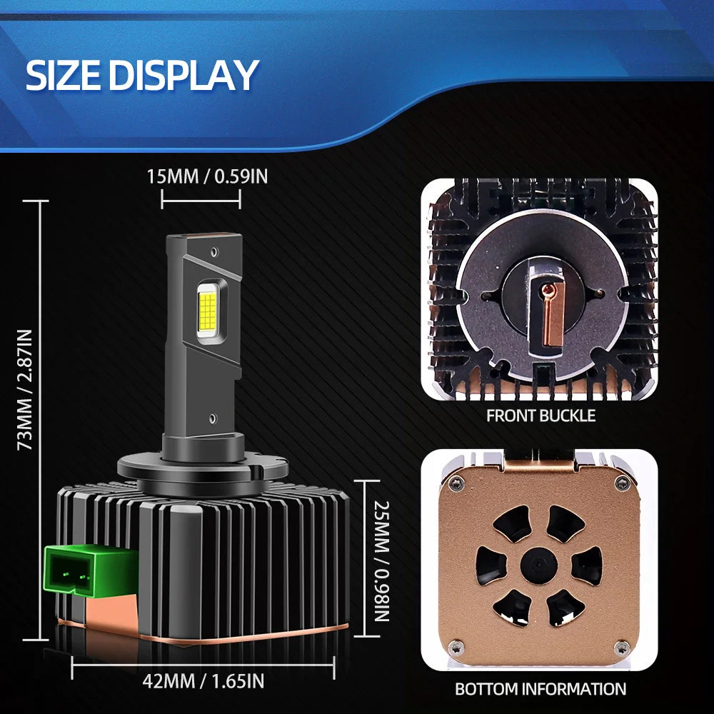 LED Car Lamp 30000Lm D3S 110W Light Bulbs 6000K HID Headlight For Audi A5 S5 RS5 B8 2008 2