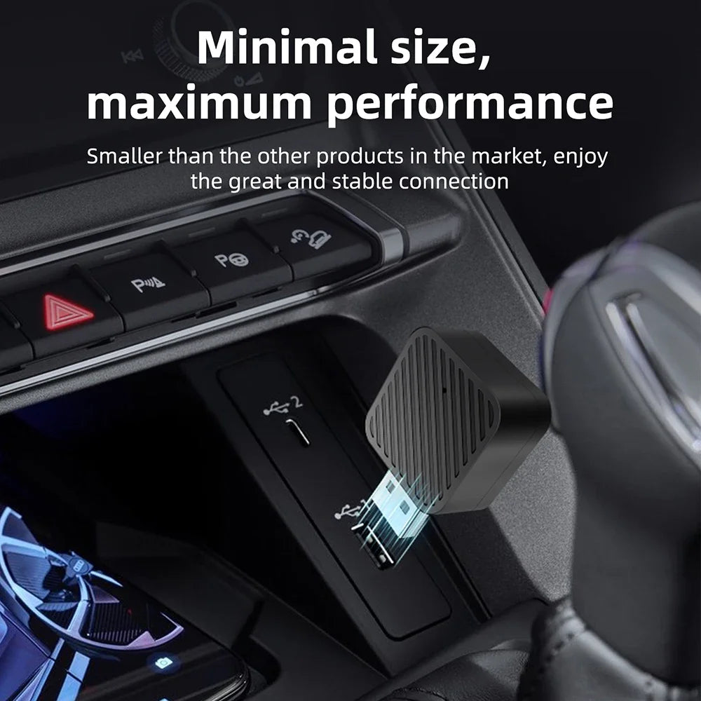 2in1 Wireless CarPlay Android Auto Adapter for OEM Car Stereo With USB Plug and Play