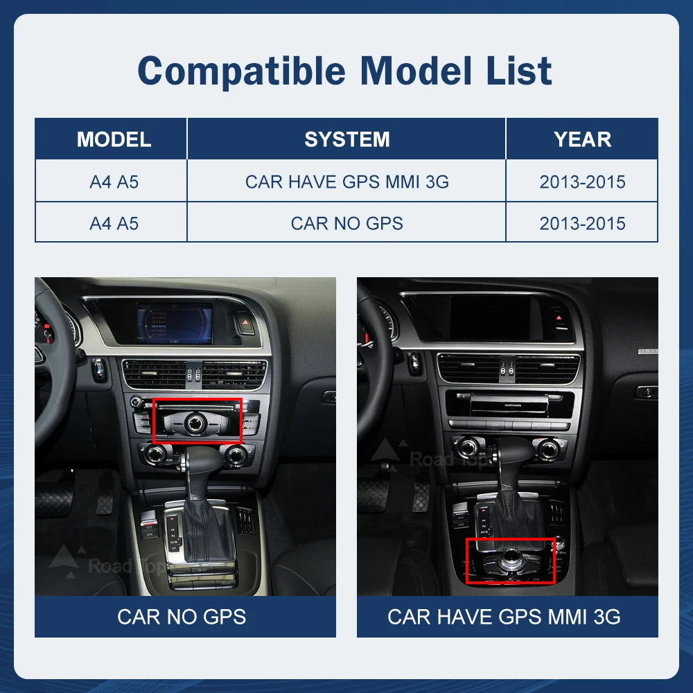 8.9 Inch Multimedia Display For Audi A4 S4 B8 2013-2015 Airplay Miracast Function Touch Sc | AUTOKITSHOP