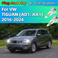 2/4Pcs High Power Headlight Car LED Lights Bulbs 160W For VW TIGUAN AD1 AX1 2016 2017 2018