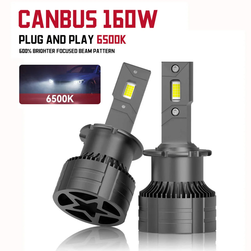 D2S Led Car Headlight D4S 160W Canbus Bulbs CSP D1S D3S D5S D8S Led 30000LM Super Bright D