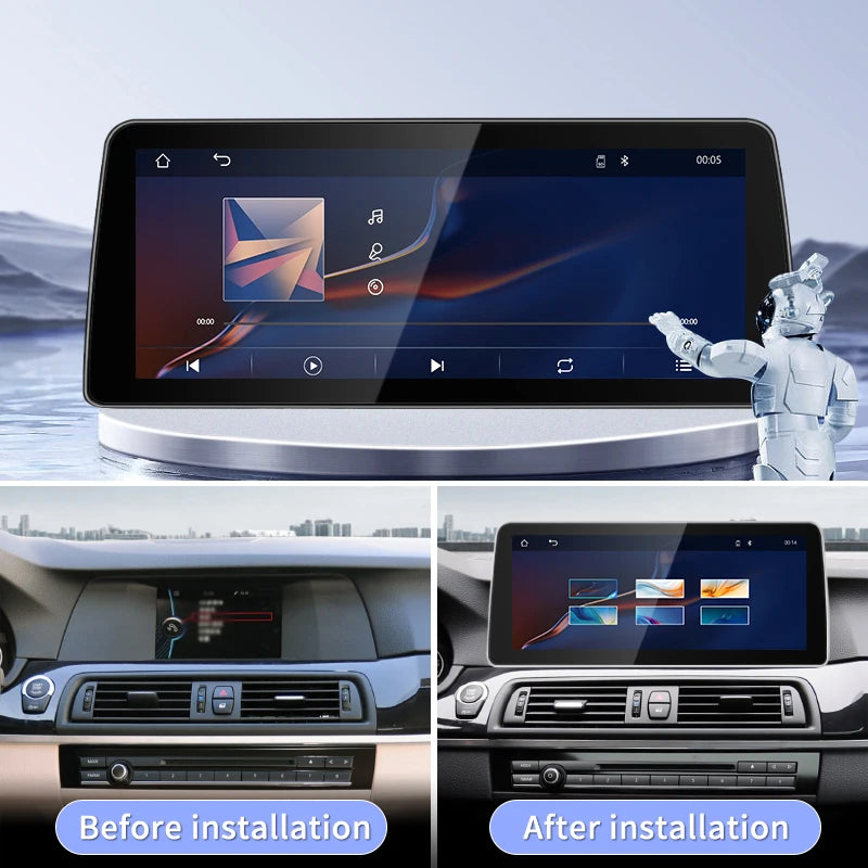 Factory Price 12.3inch Display Screen For BMW 5series F10 F11 CIC NBT Wireless Carplay And