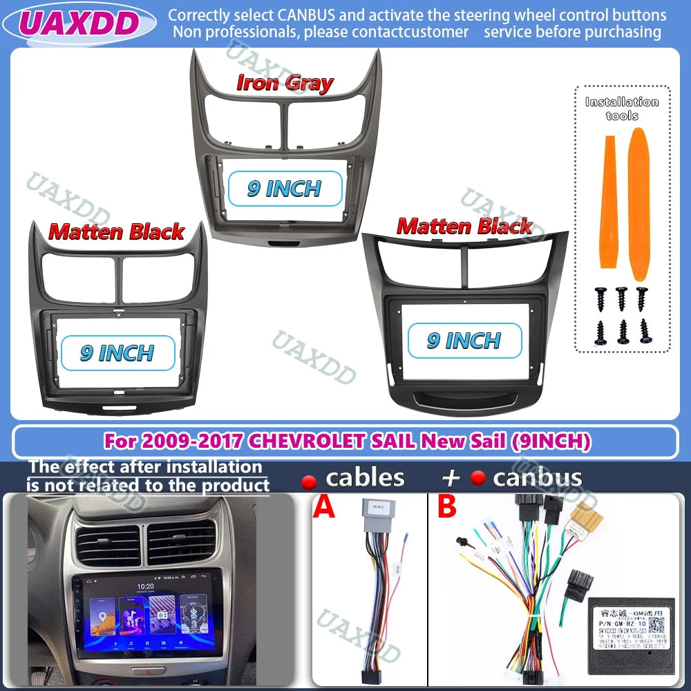 Autoradio stereo pour For 2009-2014 CHEVROLET SAIL2015-2017 New Sail 9INCH navigation GPS