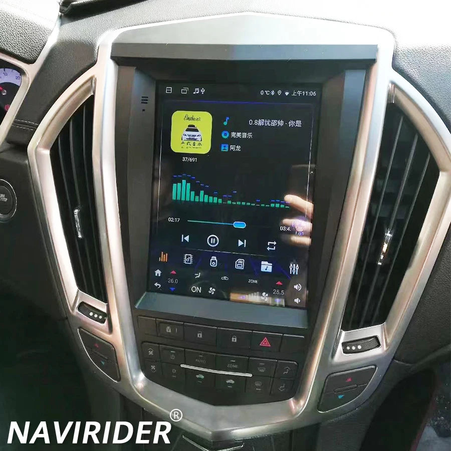 For Cadillac SRX 2009-2012 Android15 Touch Screen Carplay Car Radio Auto Stereo Multimedia