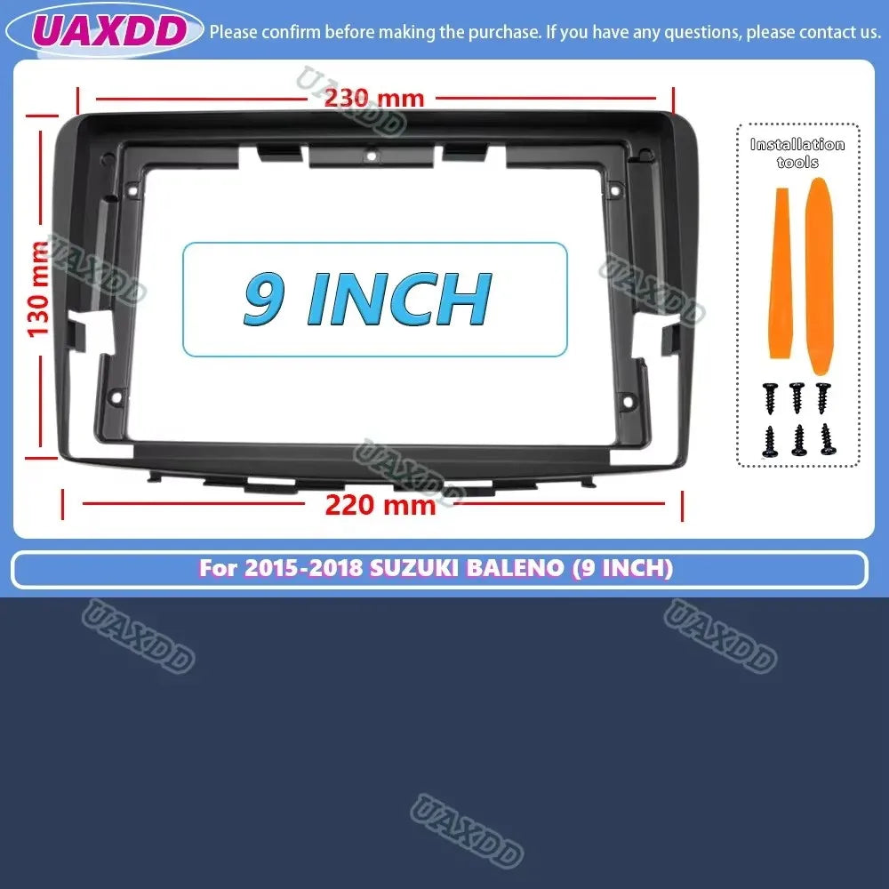 9 Inch For SUZUKI Baleno 2015-2018 Car Radio Stereo GPS MP5 Android Player 2 Din Panel Fas