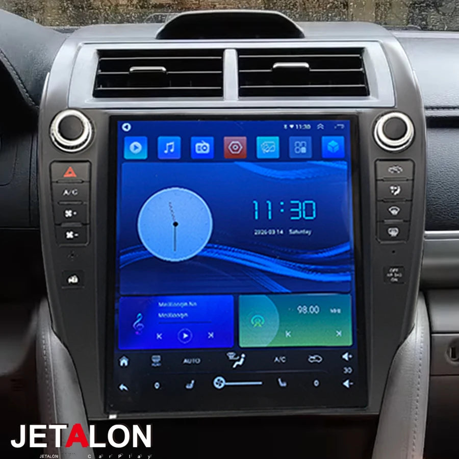 12inch Carplay Android 15 Screen For Toyota Camry 7 XV 50 55 US Version 2012-2017 Car Radi