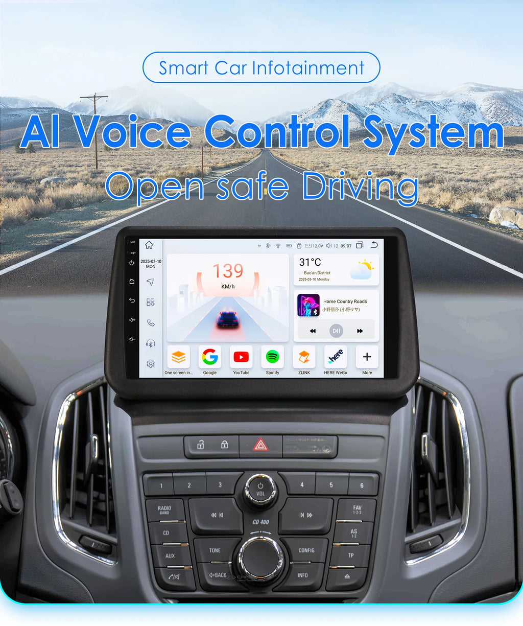 Android 14 for Opel Zafira C 2010 2011 2012 2013 2014 2015 2016 Carplay Android Auto radio