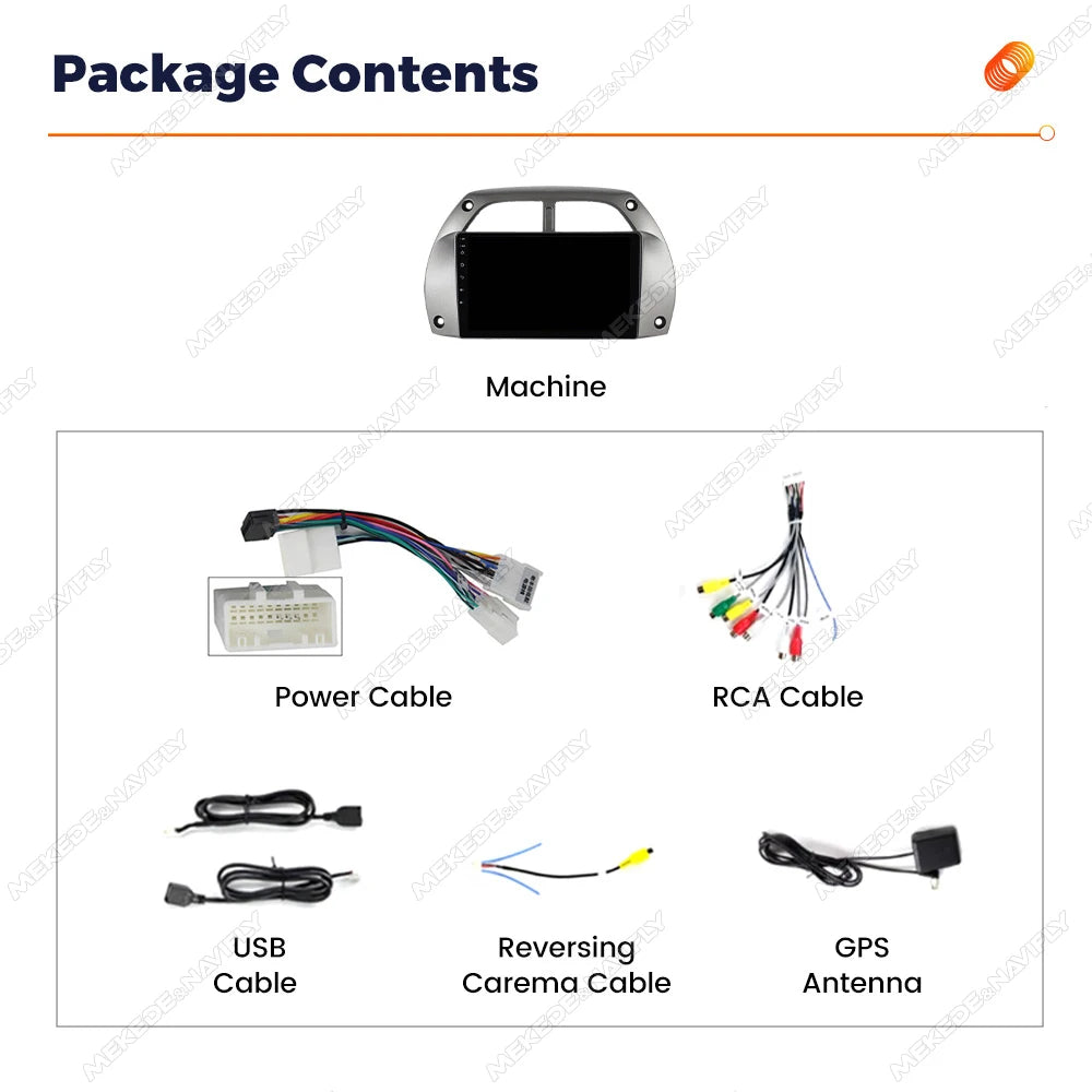 Android 14 Autoradio For Toyota RAV4 2 CA20 CA20W XA20 2001- 2006 Car Radio Multimedia Pla