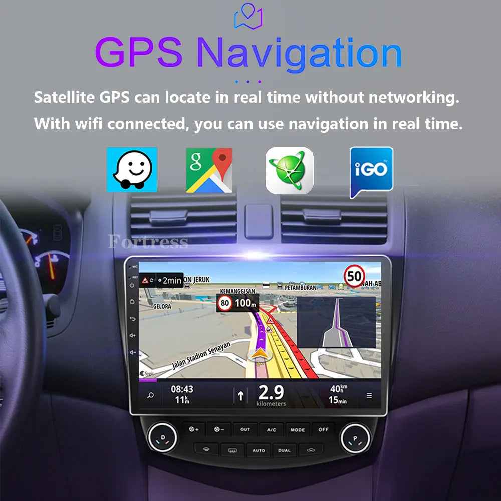 Android 16 Car Radio For Honda ACCORD 7 2003 2004 2005 2006 2007 2008 Multimedia Player Na