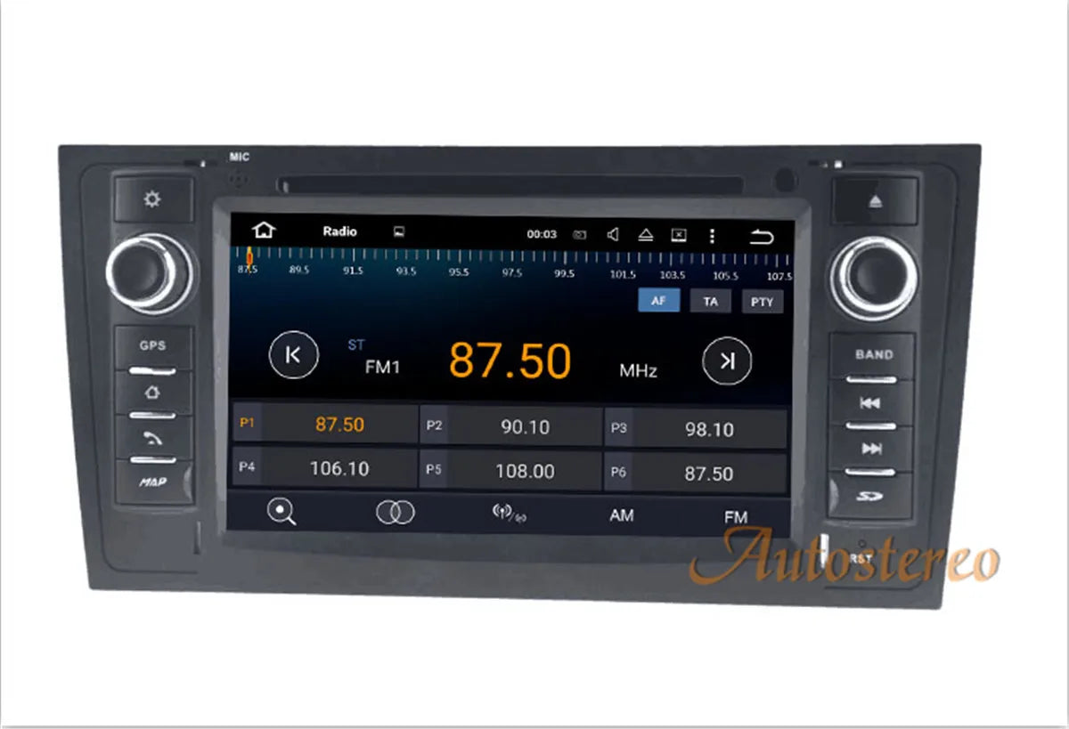 Carplay Android 14 For Audi A6 1997-2004 Auto Stereo Car Radio GPS Navigation Multimedia P