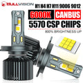 H7 H4 Led Headlights CANBUS H11 H8 H9 9012 9006 9005 Turbo 18PCS 5570 CSP Chips Car Bulbs