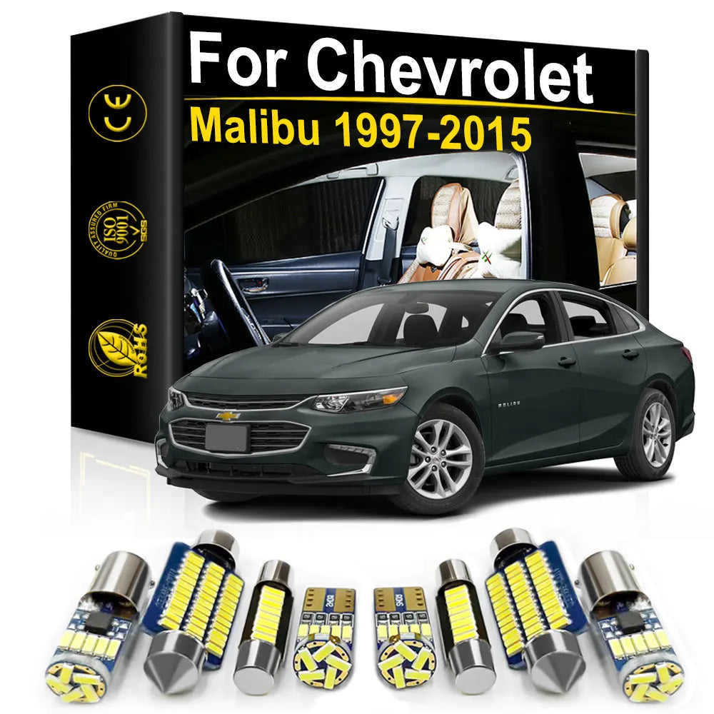 LED Interior Light Kit for Chevrolet Malibu - Canbus Error-Free Bulbs | AUTOKITSHOP